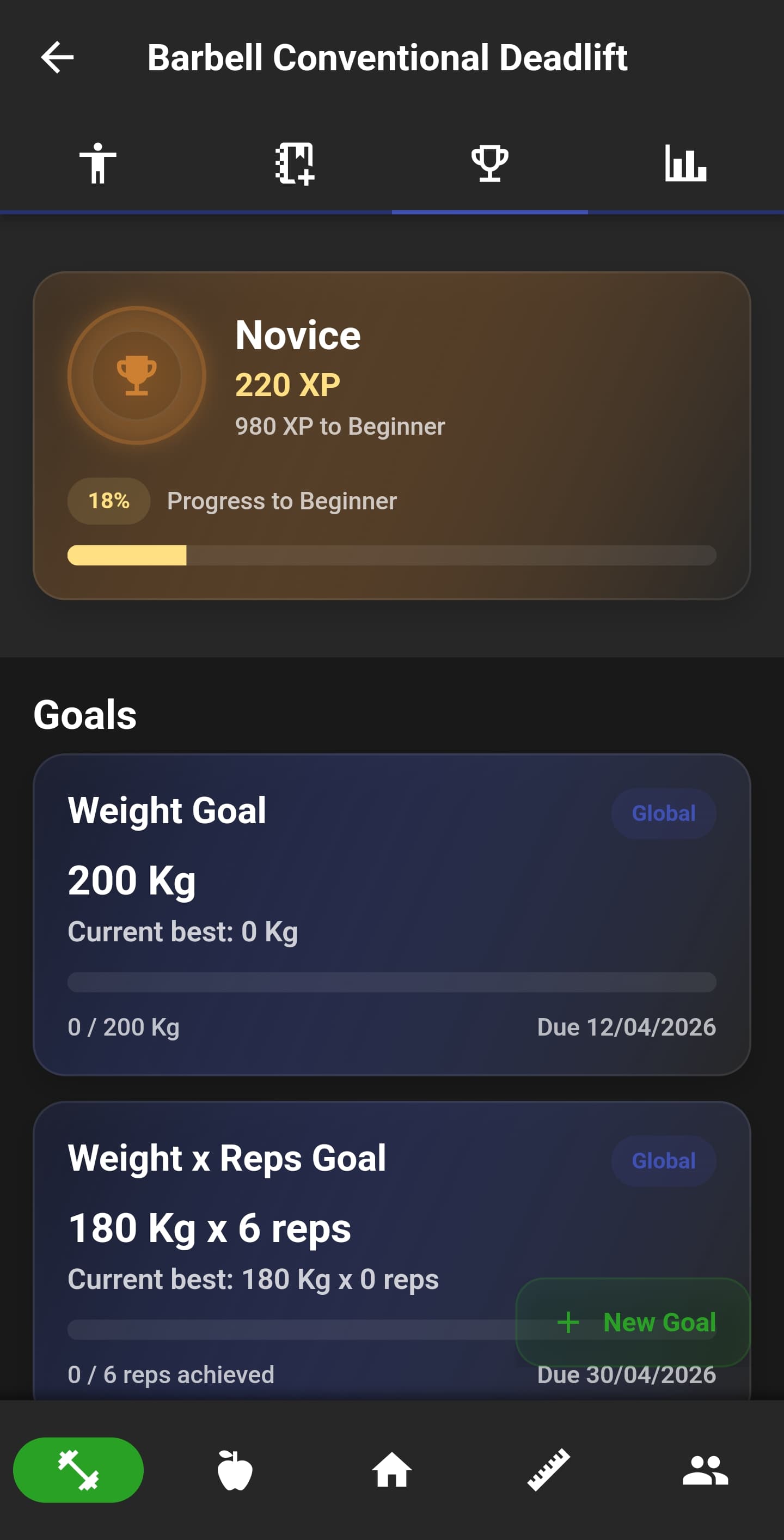 NutriMotion training plan, routine builder, workout coach, exercise graph, goal and muscle map.
