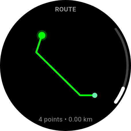 NutriMotion Wear OS route, cardio, strength set, nutrition and water screens.